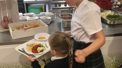 First School Dinner for Reception