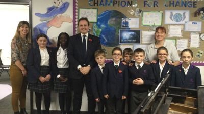 MP visit to support school climate campaign