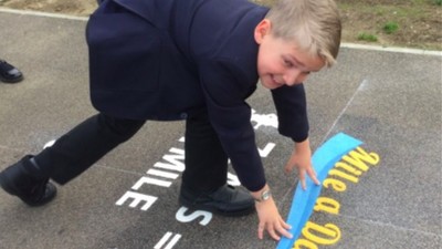 New playground markings!