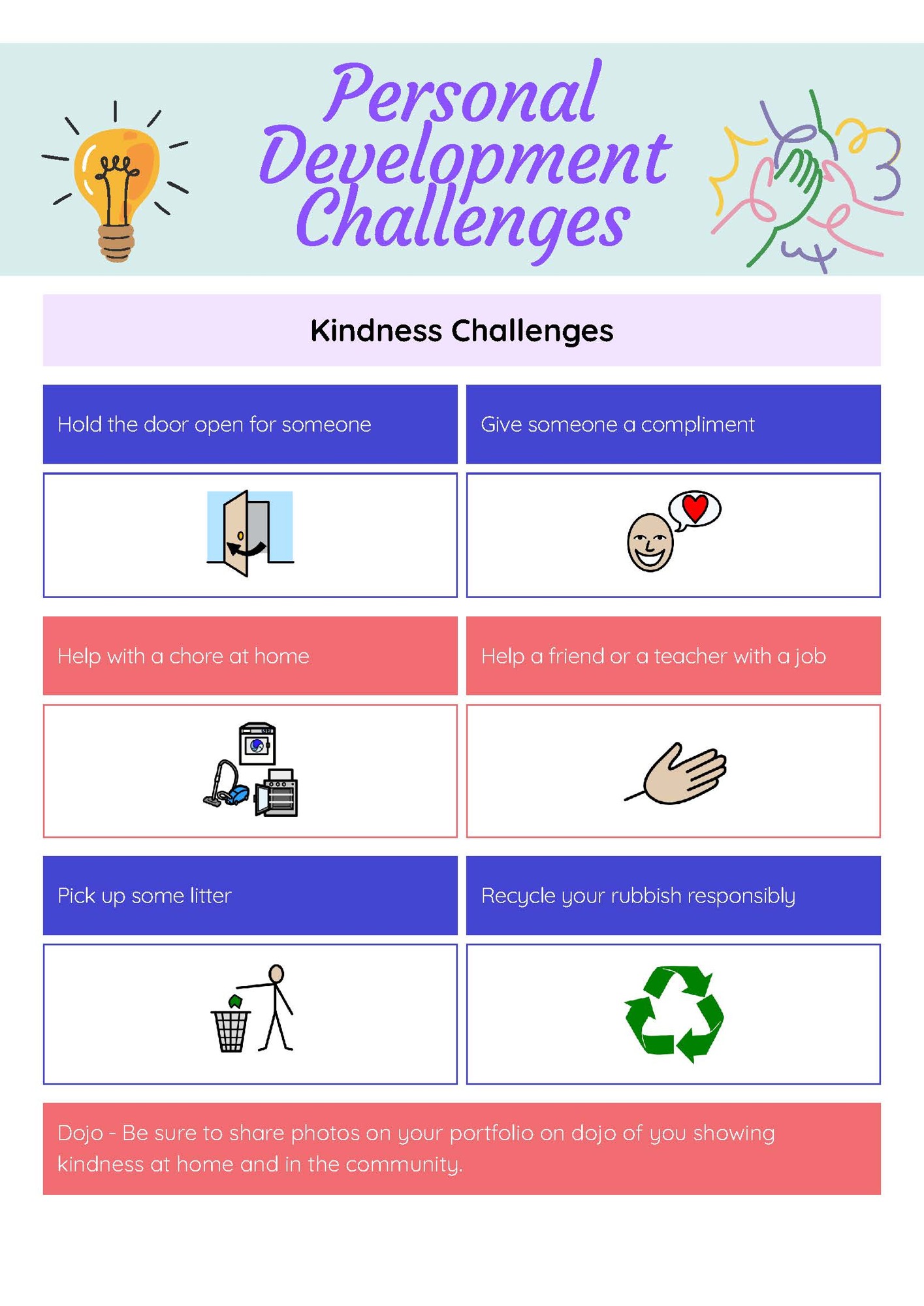 Kindness challenges
