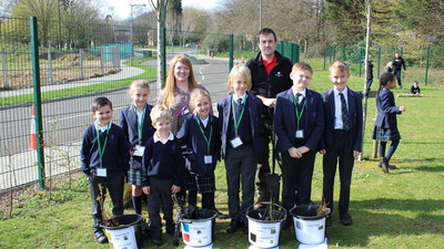 Trees planted for new forest school