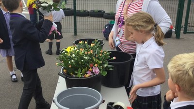 Flower sale raises £110.50